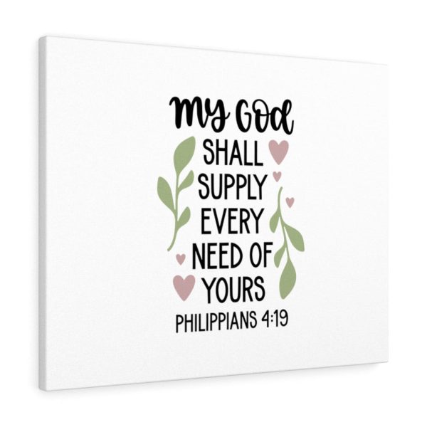 Scripture Canvas Supply Every Need Philippians 4:19 Christian Bible Verse Meaningful Framed Prints, Canvas Paintings