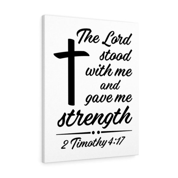 Scripture Canvas Lord Stood With Me 2 Timothy 4:17 Christian Bible Verse Meaningful Framed Prints, Canvas Paintings - Image 2