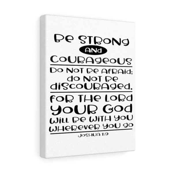 Scripture Canvas Strong And Courageous Joshua 1:9 Christian Bible Verse Meaningful Framed Prints, Canvas Paintings - Image 4