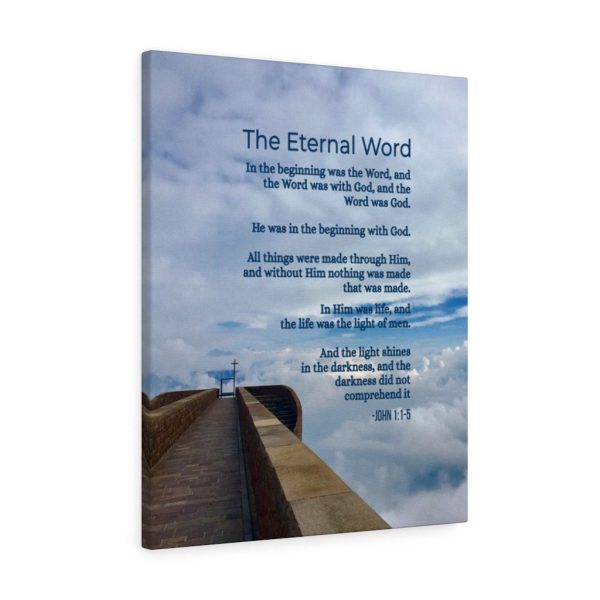 Scripture Canvas The Eternal Word John 1:1? ?5 Christian Wall Art Bible Verse Meaningful Framed Prints, Canvas Paintings - Image 3