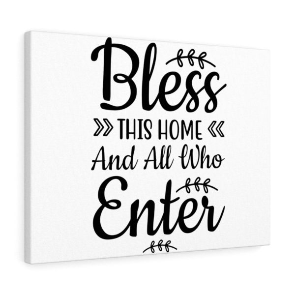 Scripture Canvas Bless This Home Christian Wall Art Bible Verse Meaningful Framed Prints, Canvas Paintings - Image 4