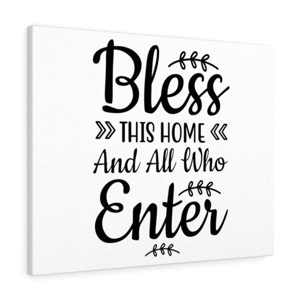 Scripture Canvas Bless This Home Christian Wall Art Bible Verse Meaningful Framed Prints, Canvas Paintings