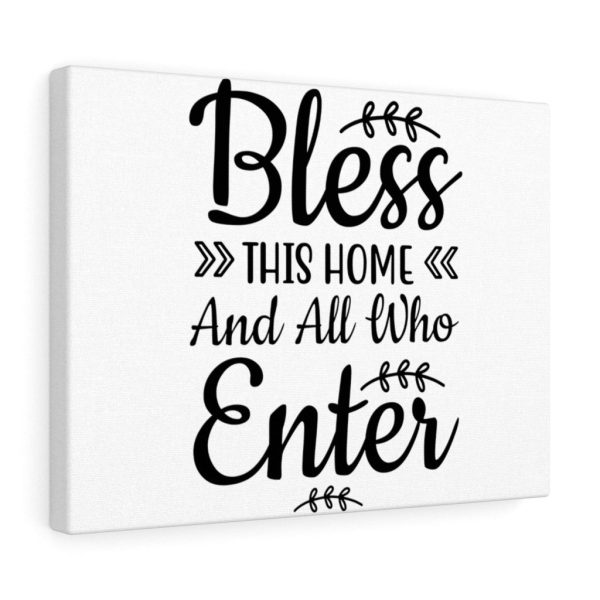 Scripture Canvas Bless This Home Christian Wall Art Bible Verse Meaningful Framed Prints, Canvas Paintings - Image 3