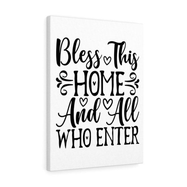 Scripture Canvas Bless This Home And All Who Enter Christian Meaningful Framed Prints, Canvas Paintings - Image 4