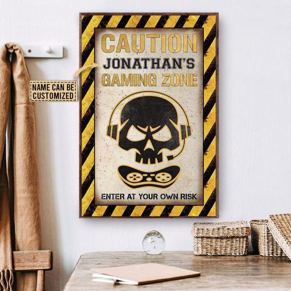 Personalized Canvas Painting Frames Game Gaming Zone Framed Prints, Canvas Paintings