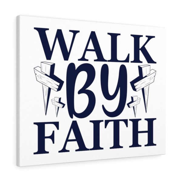 Scripture Canvas Walk By Faith Christian Meaningful Framed Prints, Canvas Paintings - Image 2