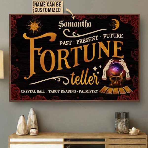 Personalized Canvas Art Painting, Canvas Gallery Hanging Psychic Reading Fortune Teller Framed Prints, Canvas Paintings