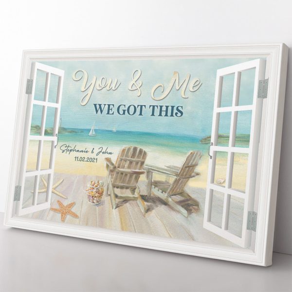 Personalized Anniversary Gift Ideas Gift Home Decorations, You and Me We Got This, Gift Ideas Gift ideas for Couple Framed Prints, Canvas Paintings - Image 2