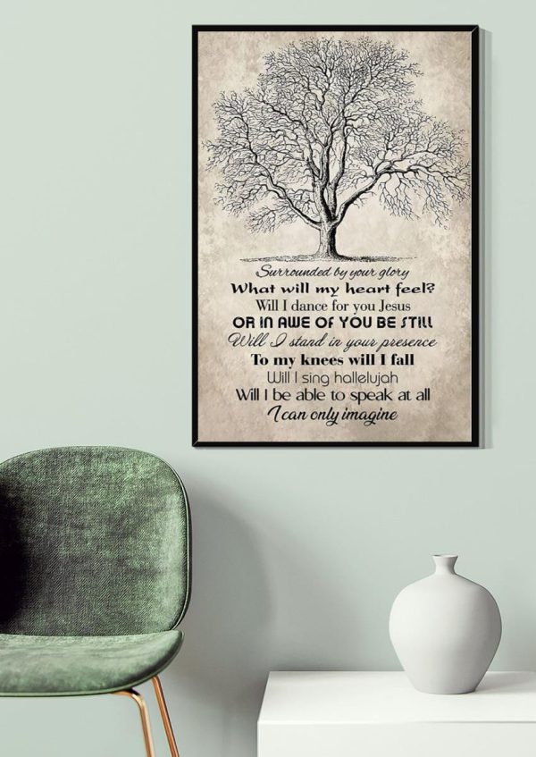 I Can Only Imagine Lyrics Dark Tree For Mercyme Fan Canvas Gallery Painting Wrapped Canvas Framed Prints, Canvas Paintings - Image 4