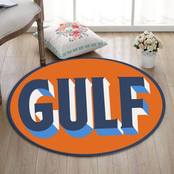 Lemans Round Mat Gulf Racing Lemans Steve Mcqueen Round Floor Mat Room Rugs Carpet Outdoor Rug Washable Rugs