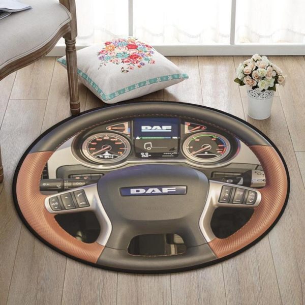 Daf Round Mat Daf Truck Round Floor Mat Room Rugs Carpet Outdoor Rug Washable Rugs