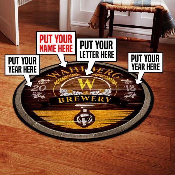 Personalized Brewery Round Mat Round Floor Mat Room Rugs Carpet Outdoor Rug Washable Rugs - Image 2