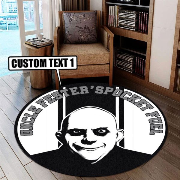 Personalized Rocket Fuel Hot Rod Round Mat Round Floor Mat Room Rugs Carpet Outdoor Rug Washable Rugs - Image 3