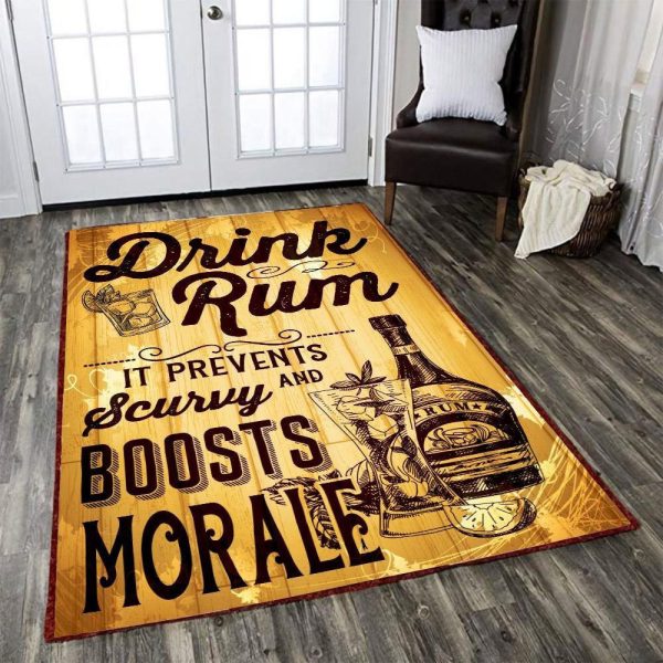 Drink Rum Area Rug Carpet