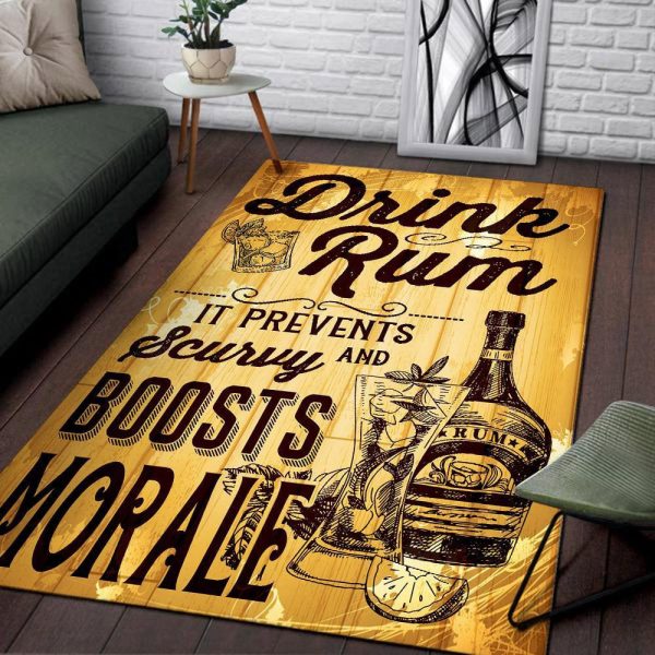 Drink Rum Area Rug Carpet - Image 2