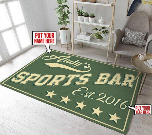 Personalized Sport Bar Area Rug Carpet - Image 3