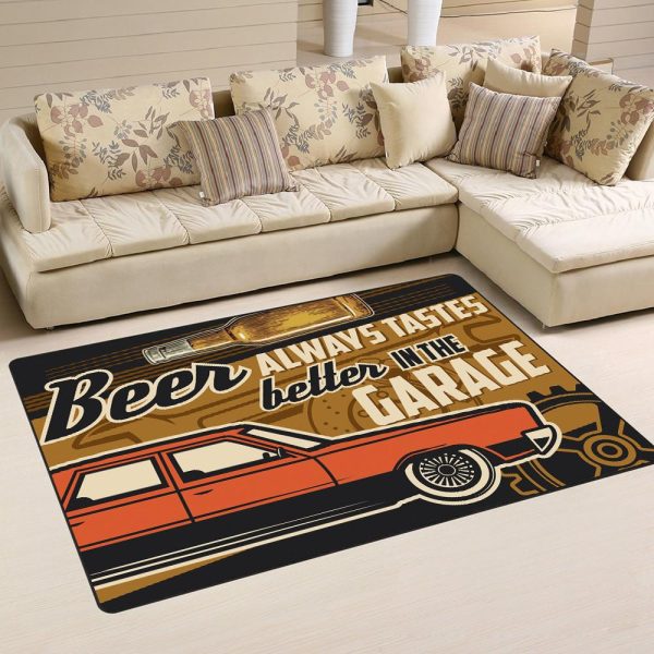 Beer Always Tastes Better In The Garage Area Rug Carpet - Image 3