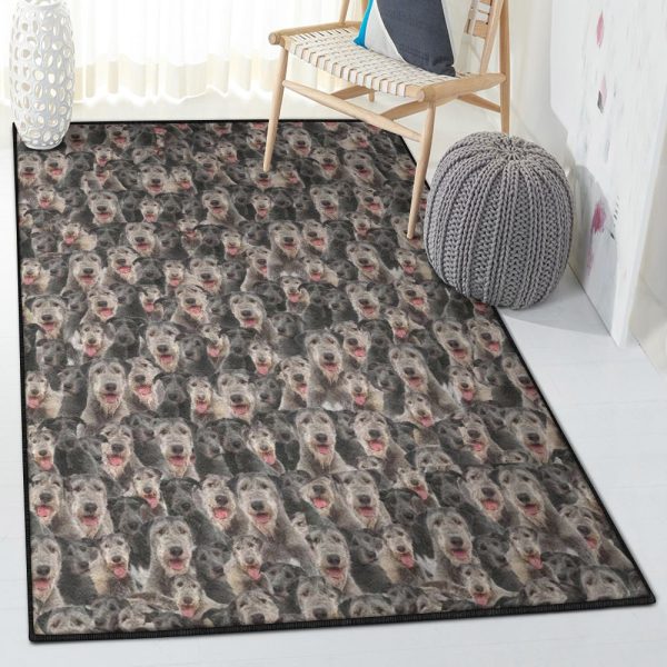 Irish Wolfhound Carpet Irish Wolfhound Rug Rectangle Rugs Washable Area Rug Non-Slip Carpet For Living Room Bedroom - Image 2