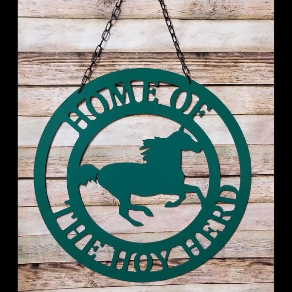 Equestrian Gifts Custom Gift For Horse Lover, Horse Farm Sign Personal