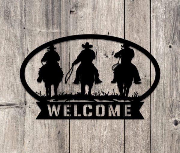 Custom Metal Farm Sign Cowboy Sign Metal Farm Sign Farmhouse Decor Fam - Image 3