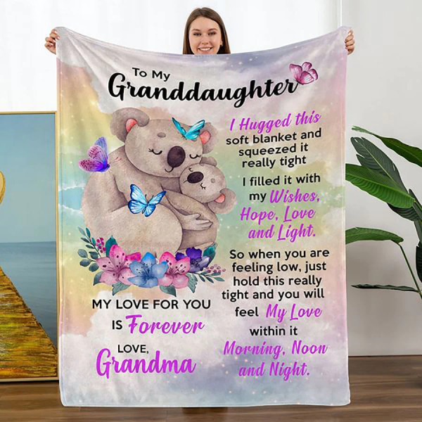 Personalized Blanket - To My Daughter/Granddaughter - I Hugged This Bl - Image 8