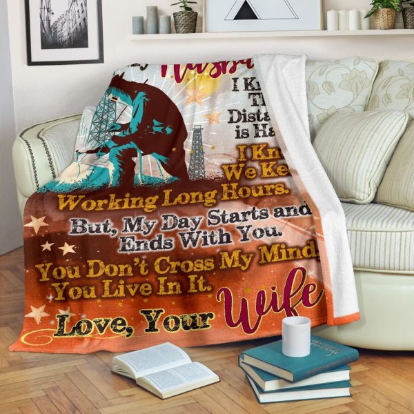 You Live In My Mind Gift For Welder Husband Fleece Blanket Fleece Blan