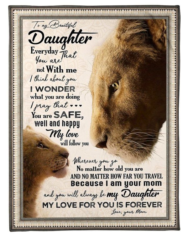 I Pray That You Are Safe Gift For Daughter Blanket Fleece Blanket