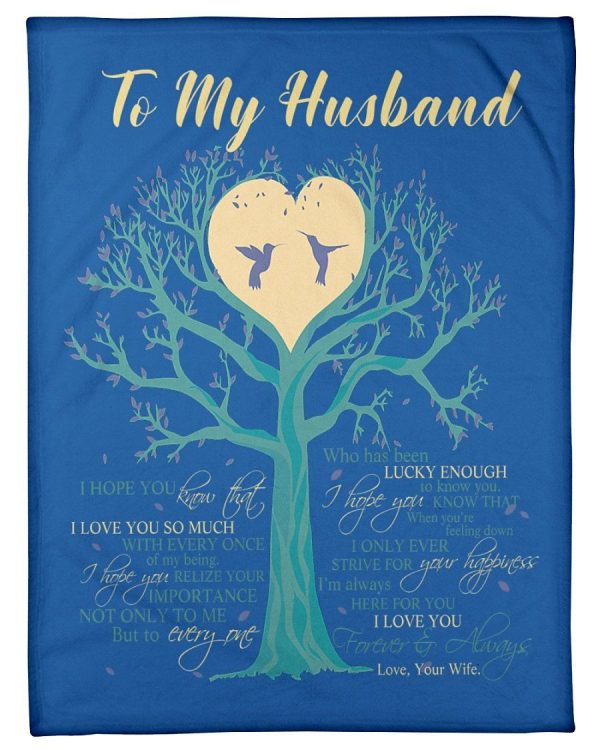 I Love You Forever And Always Great Gift For Husband Fleece Blanket - Image 4