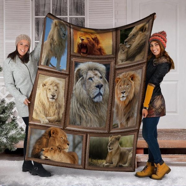 3d Lion Wild Animals Fleece Blanket - Image 2