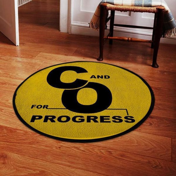 Coprogress Round Mat C&O For Progress Round Floor Mat Room Rugs Carpet Outdoor Rug Washable Rugs