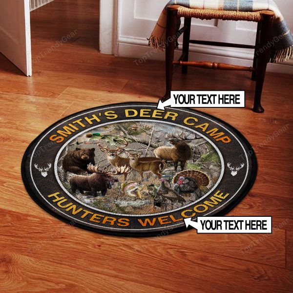 Hunters Welcome Round Rug, Carpet 06654 - Image 2