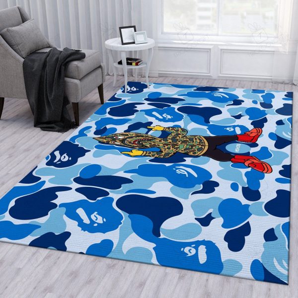 Bape Shark Area Rugs For Living Room Rectangle Rug Bedroom Rugs Carpet Flooring Gift RS134220|Rosabella Print