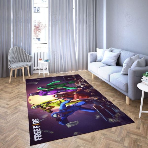 Free Fire Game Favorite 8 Rectangle Rug Decor Area Rugs For Living Room Bedroom Kitchen Rugs Home Carpet Flooring Rs014050 Print